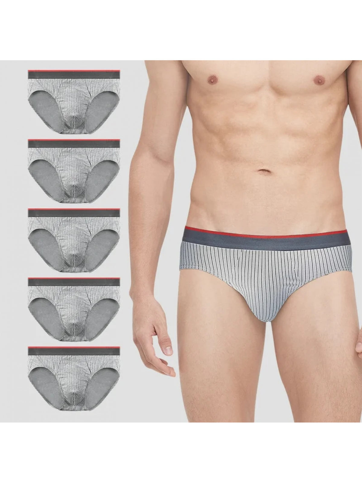 Slip de sport microfibre homme — lot de 5, 2 coloris, du L au 3XL