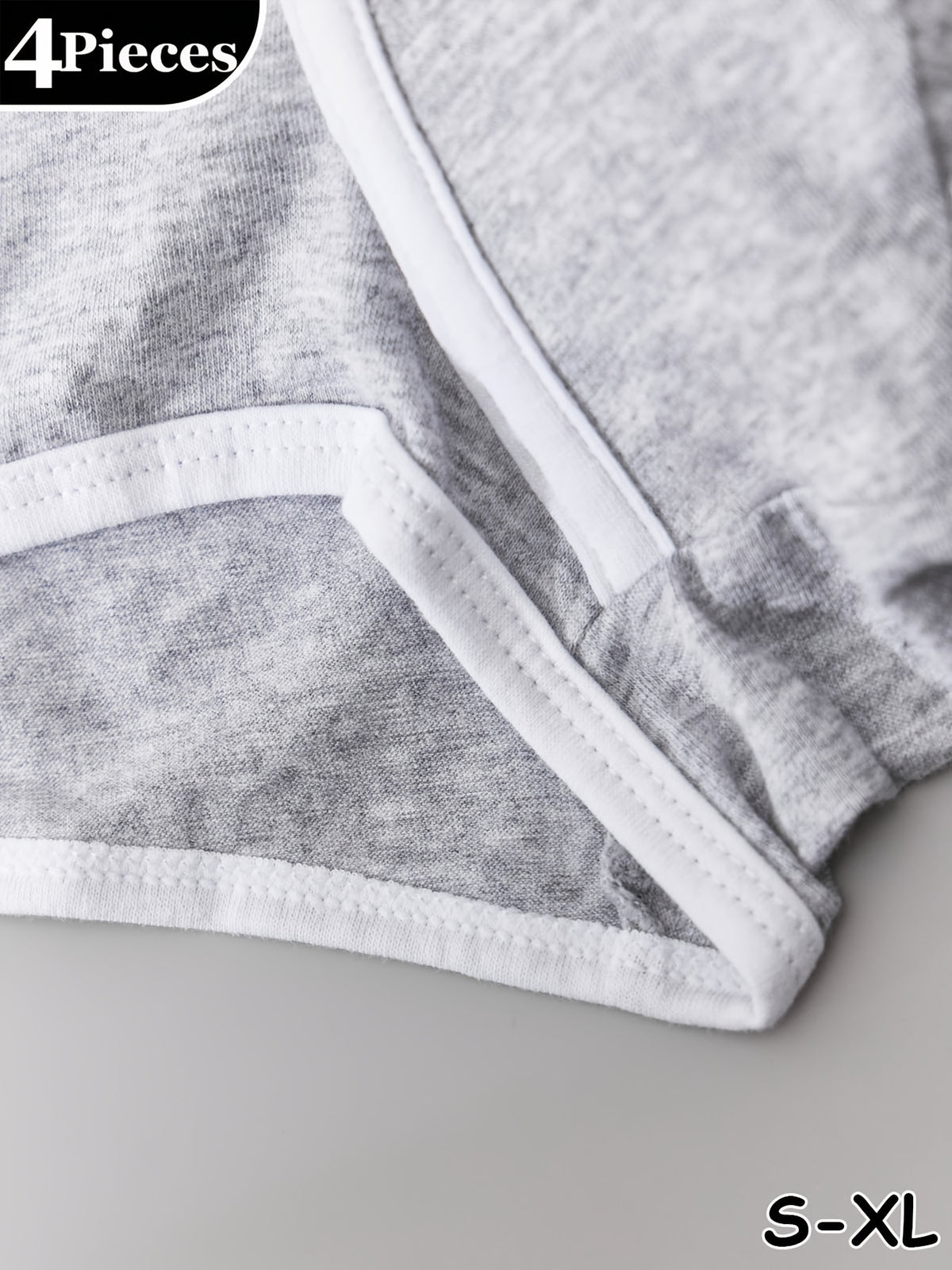 Boxer respirant d'intérieur coton homme — lot de 4, assortiment S (modèle 2)