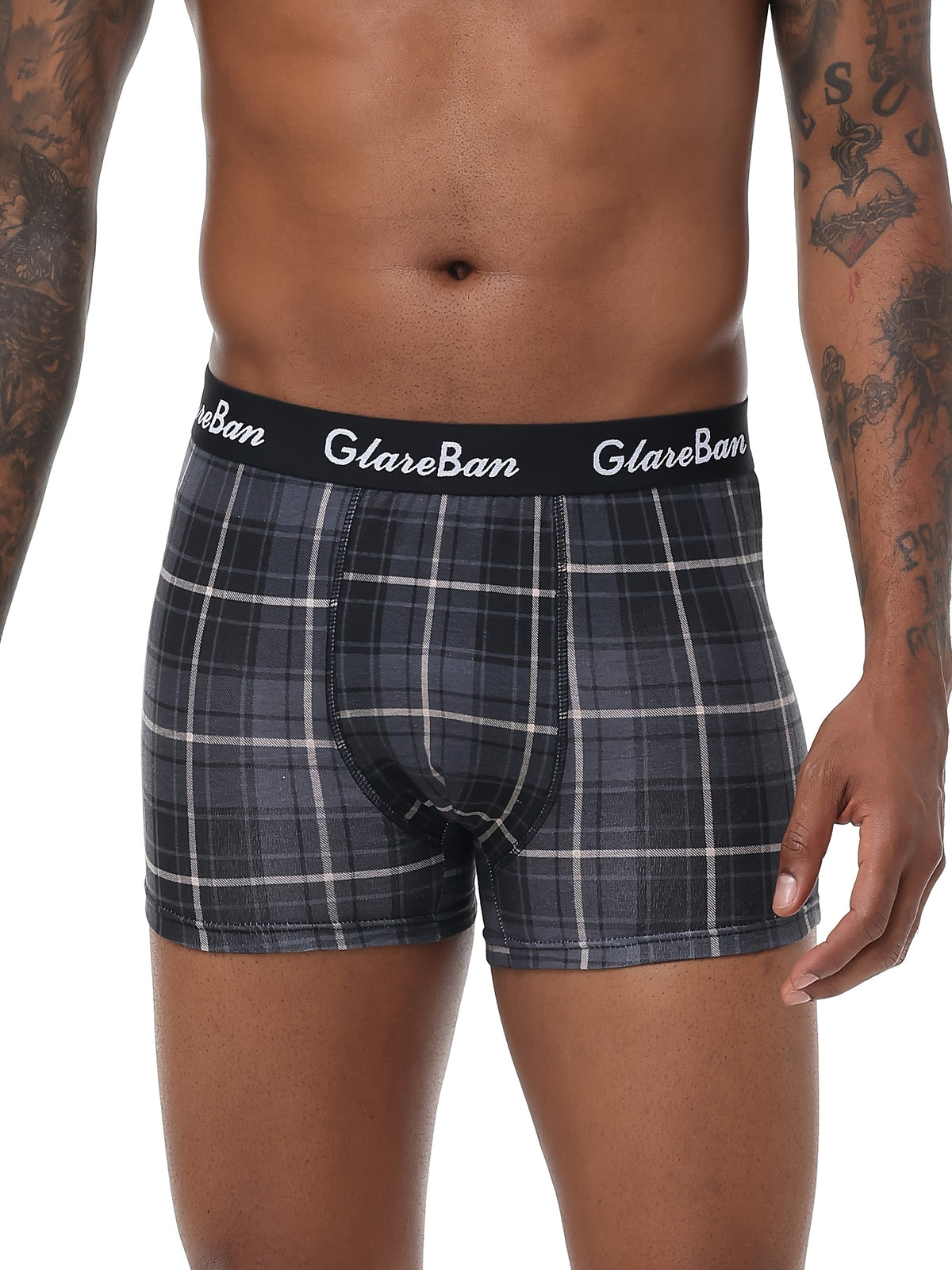 Boxer coton homme — lot de 5, imprimé, assortiment E