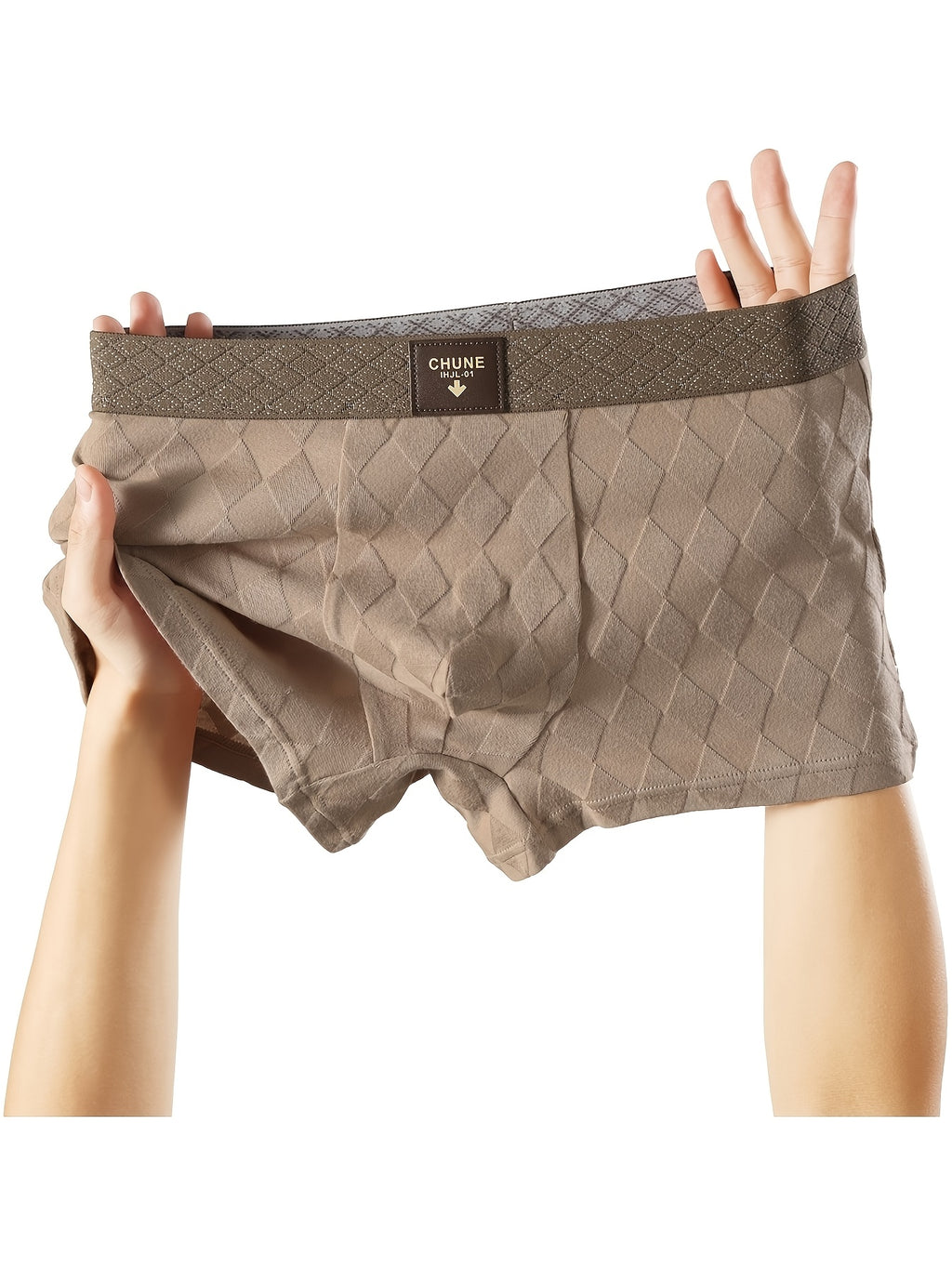 Boxer respirant coton homme — lot de 4, uni, assortiment D