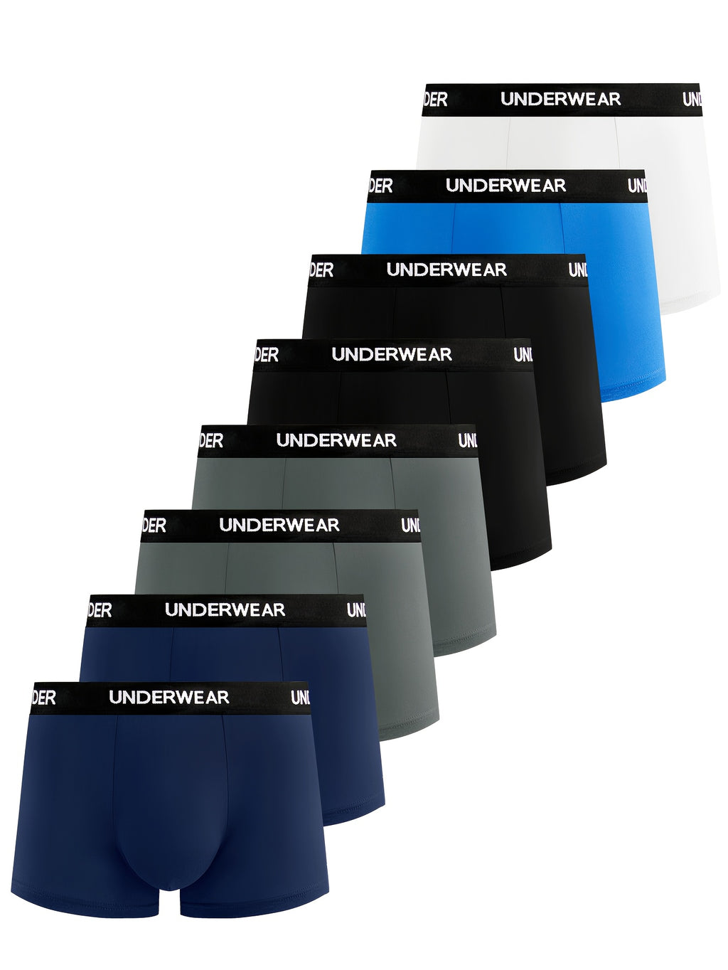 Boxer de sport séchage rapide microfibre homme — lot de 8, uni