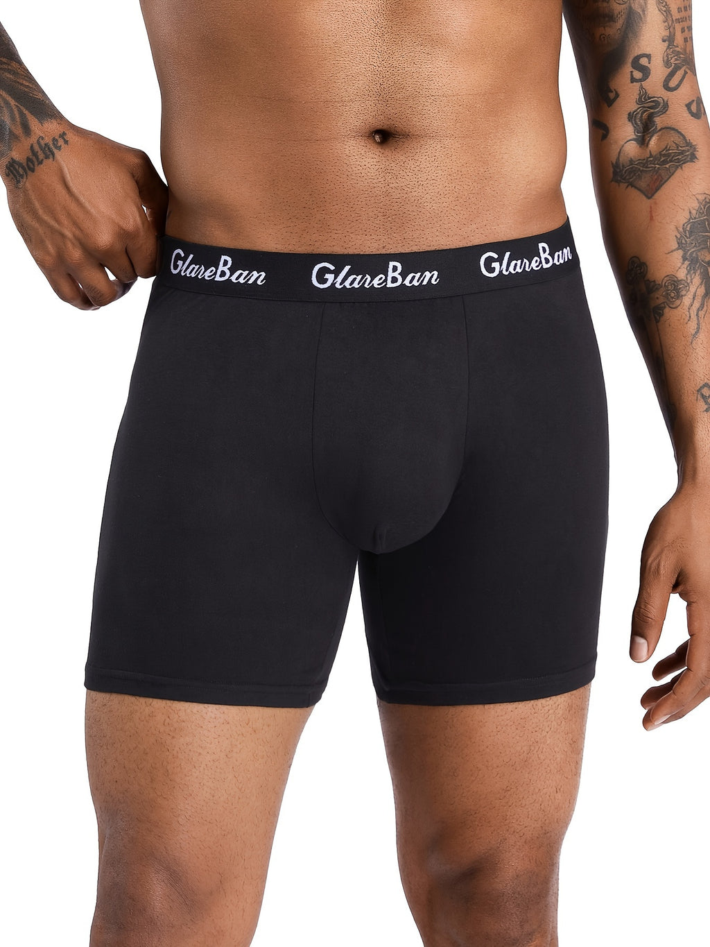 Boxer long microfibre homme — lot de 10, imprimé