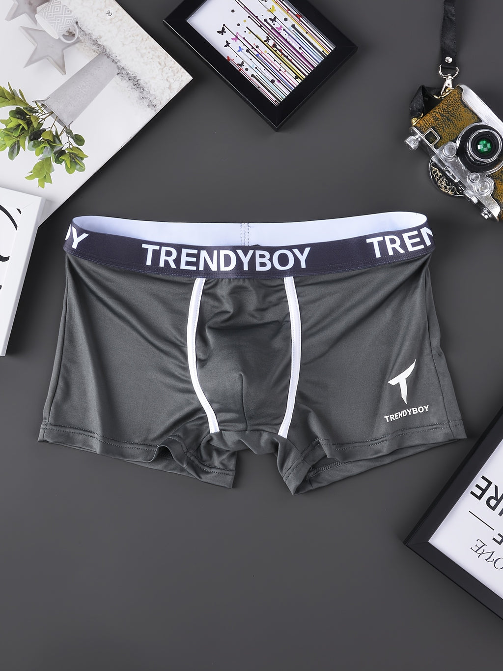 Boxer respirant microfibre homme — lot de 6, géométrique, du S au XL