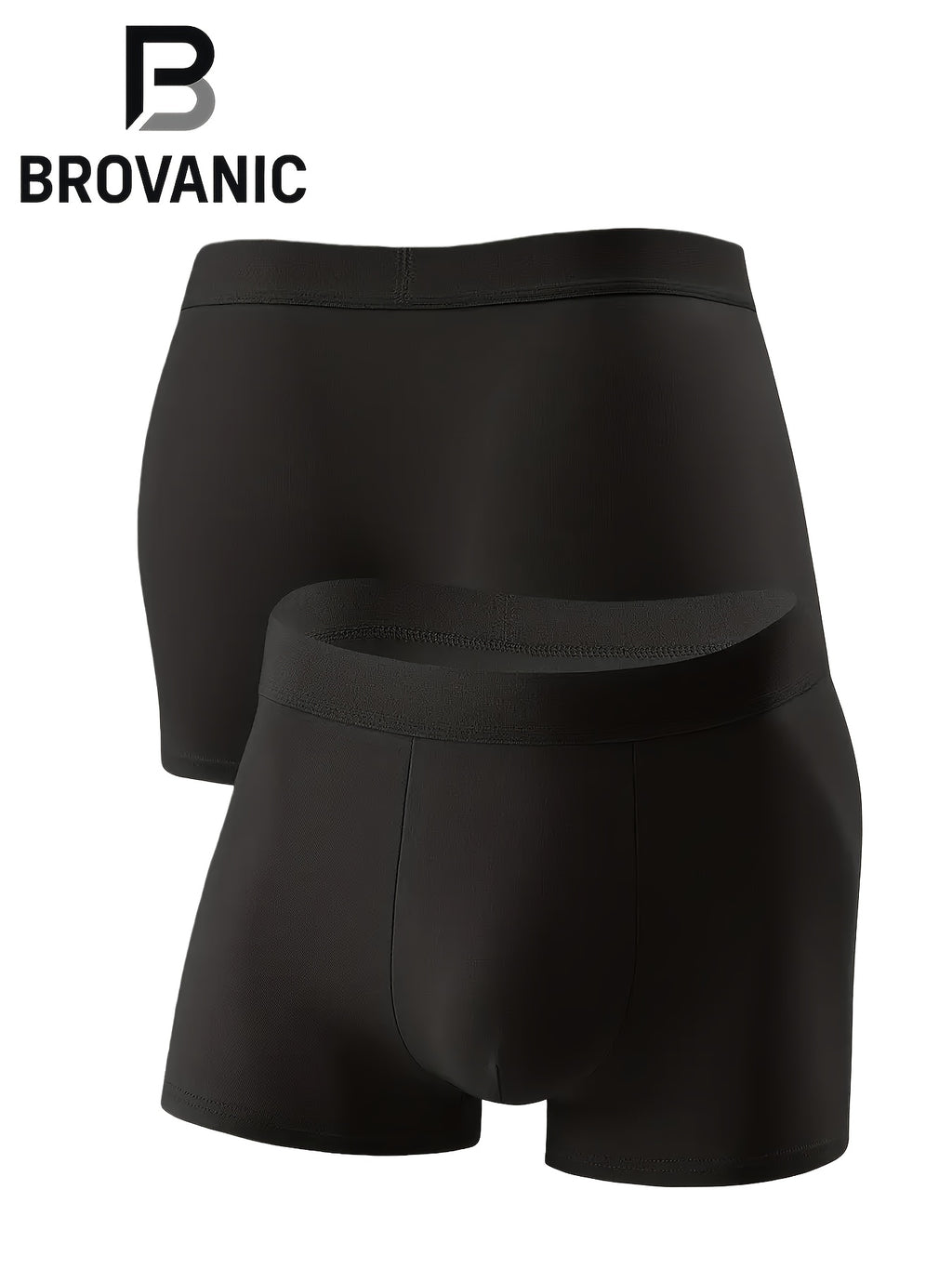 Boxer sans couture de sport microfibre homme — lot de 5, noir