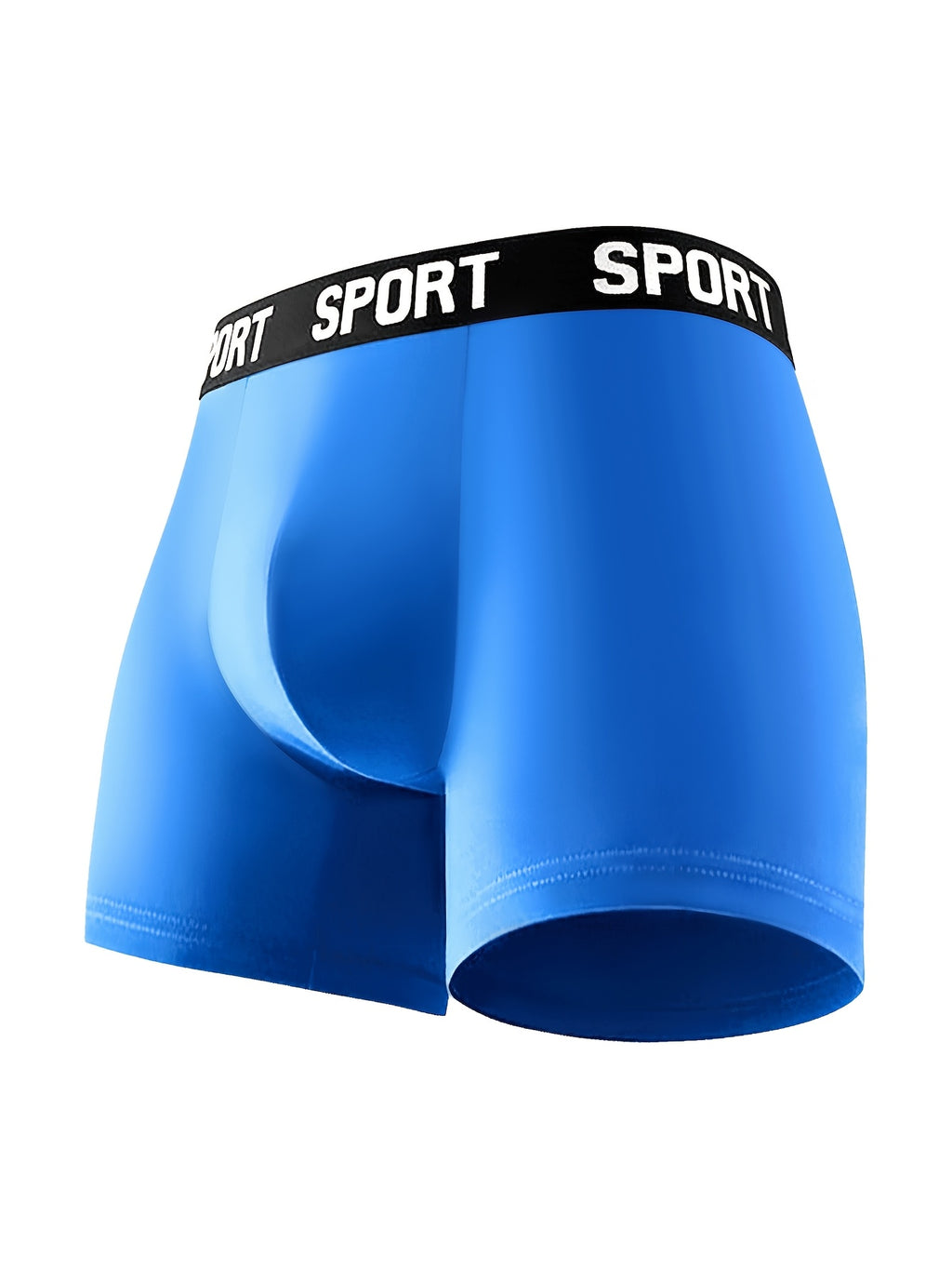 Boxer long de sport microfibre homme — lot de 5, uni, assortiment A