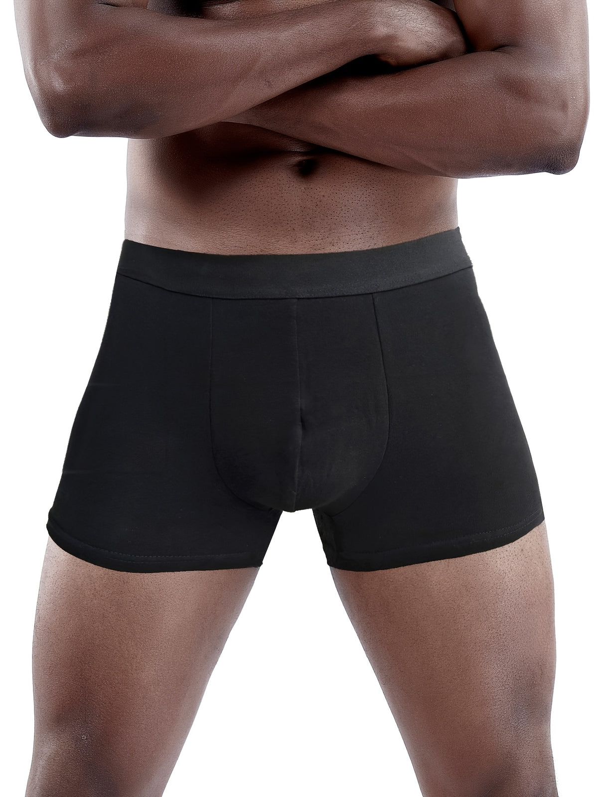 Boxer respirant coton homme — lot de 7, noir