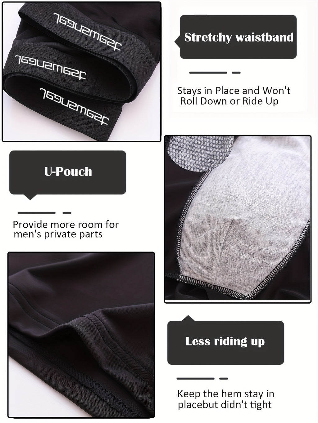 Boxer microfibre homme — lot de 6, uni, du S au XXL