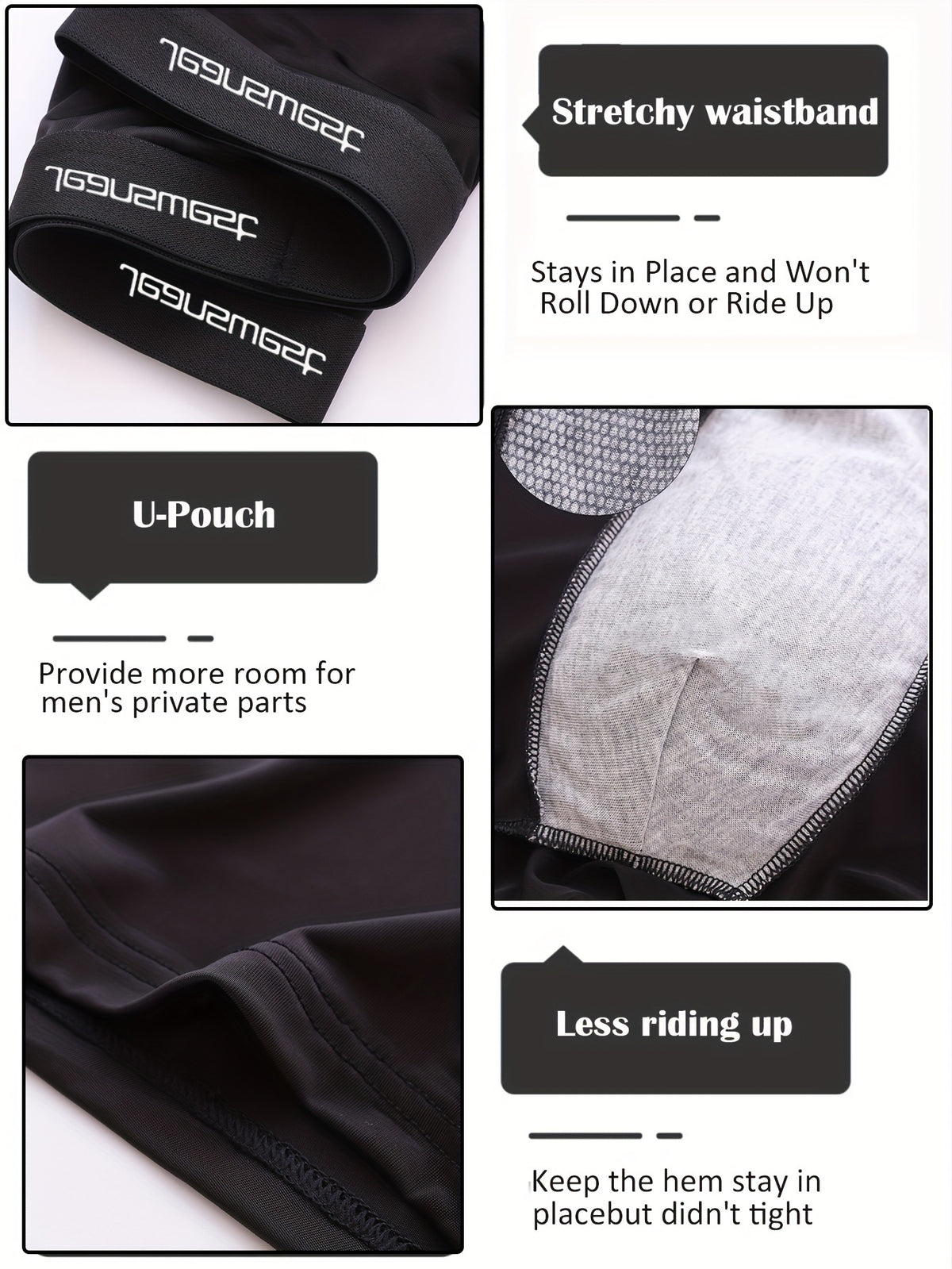 Boxer microfibre homme — lot de 6, uni, du S au XXL