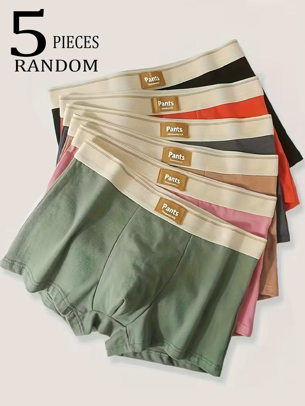 Boxer coton homme — lot de 5, imprimé, du XS au 3XL