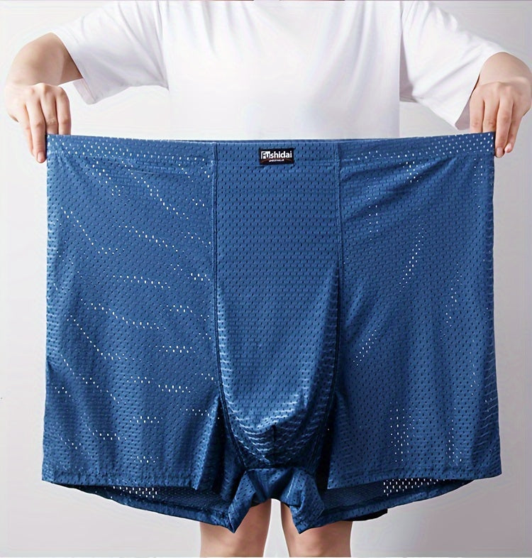 Boxer taille haute long microfibre homme — lot de 3