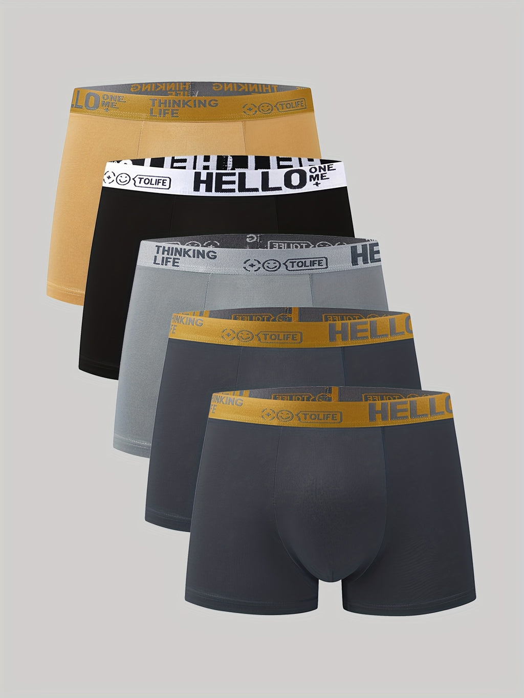 Boxer de sport séchage rapide microfibre homme — lot de 5, uni
