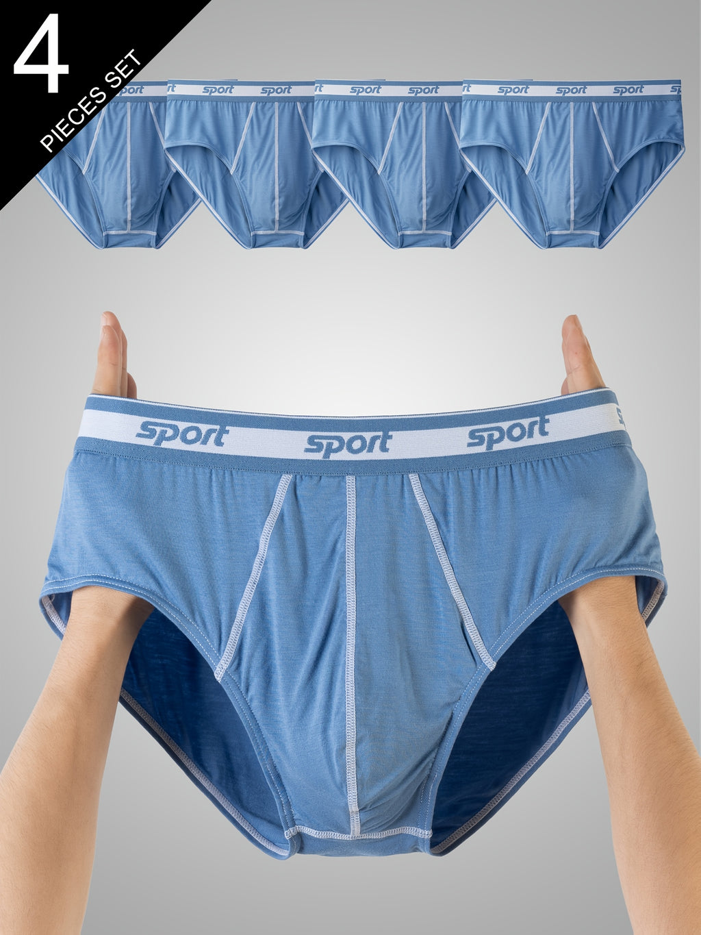 Slip large homme — lot de 4