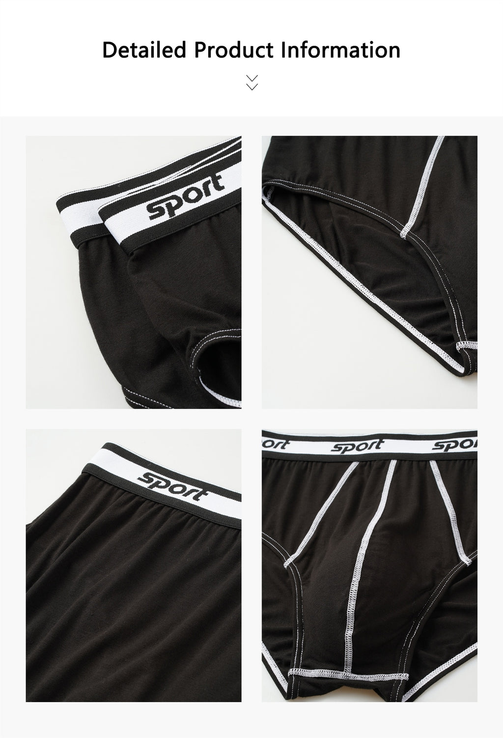 Slip respirant modal homme — lot de 4, uni, du S au XXL