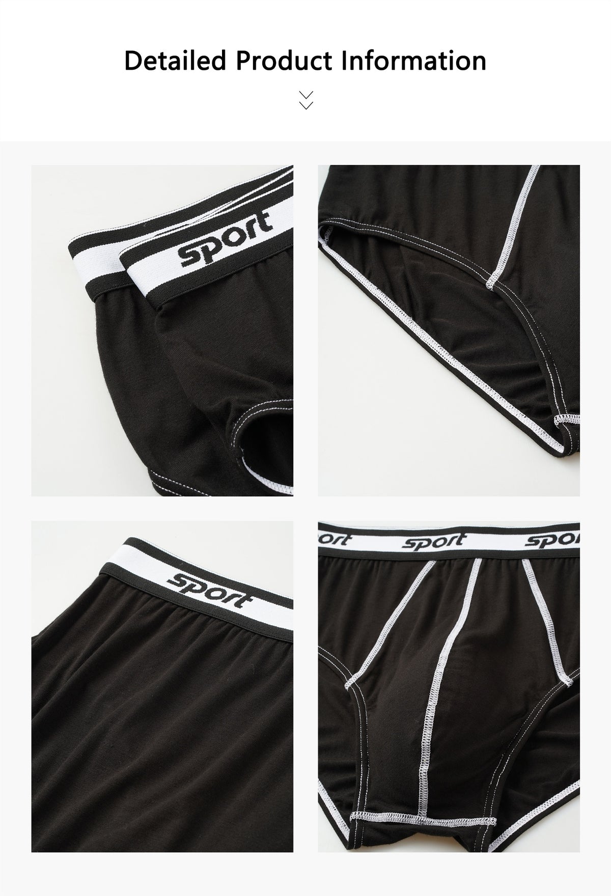 Slip respirant modal homme — lot de 4, uni, du S au XXL