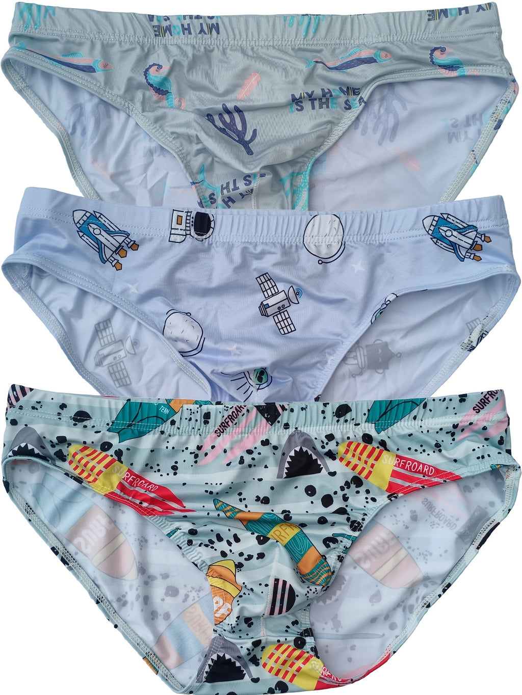 Slip taille basse de sport microfibre homme — lot de 3