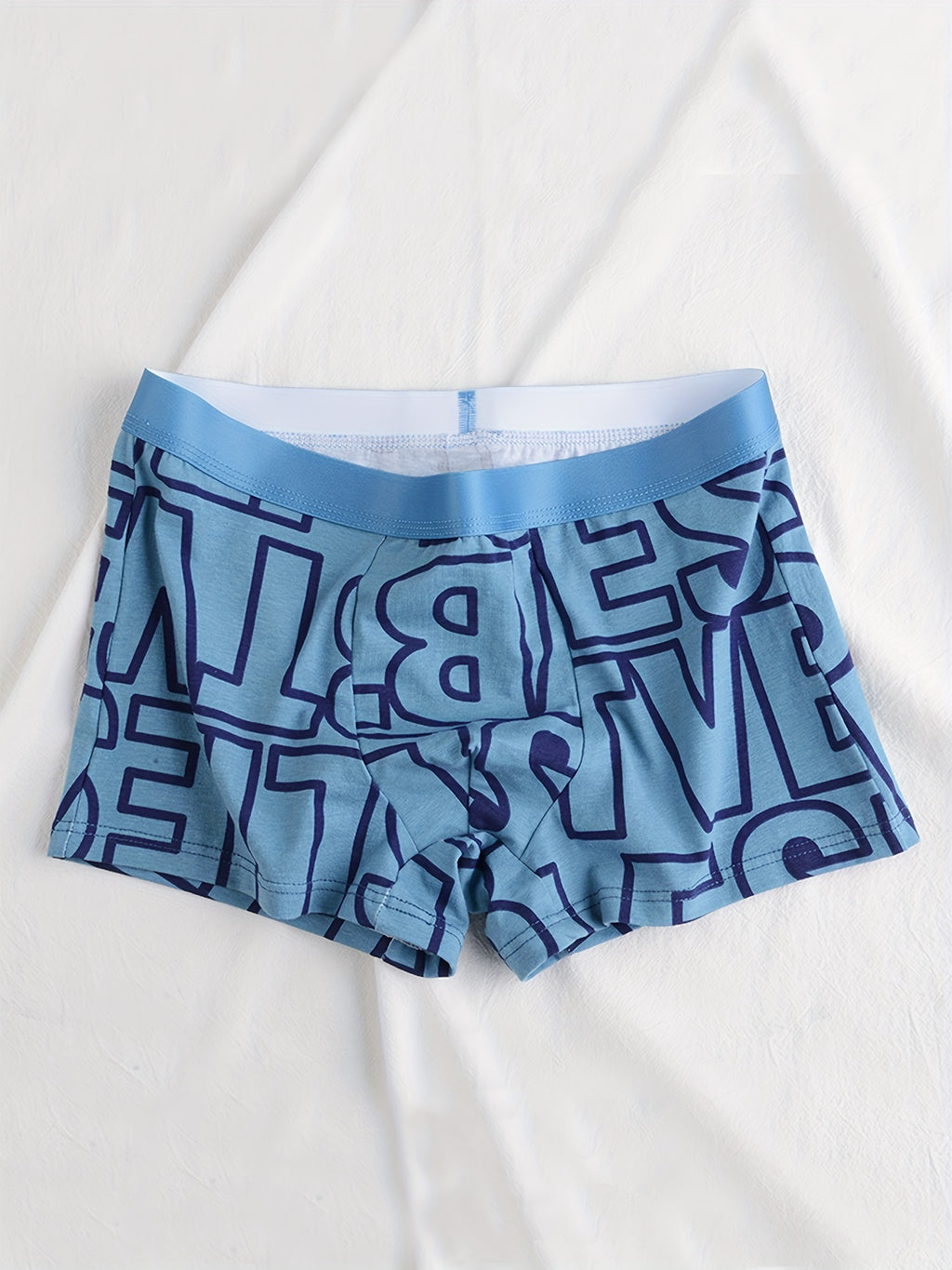 Boxer respirant coton homme — lot de 3, géométrique, assortiment A