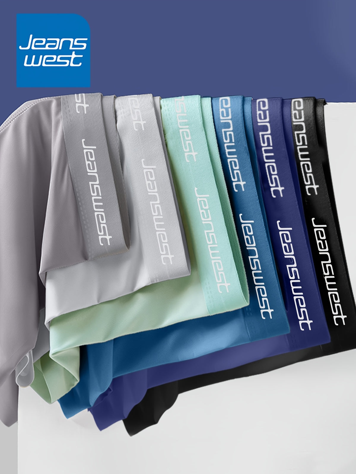 Boxer microfibre homme — lot de 6, uni, du S au XXL