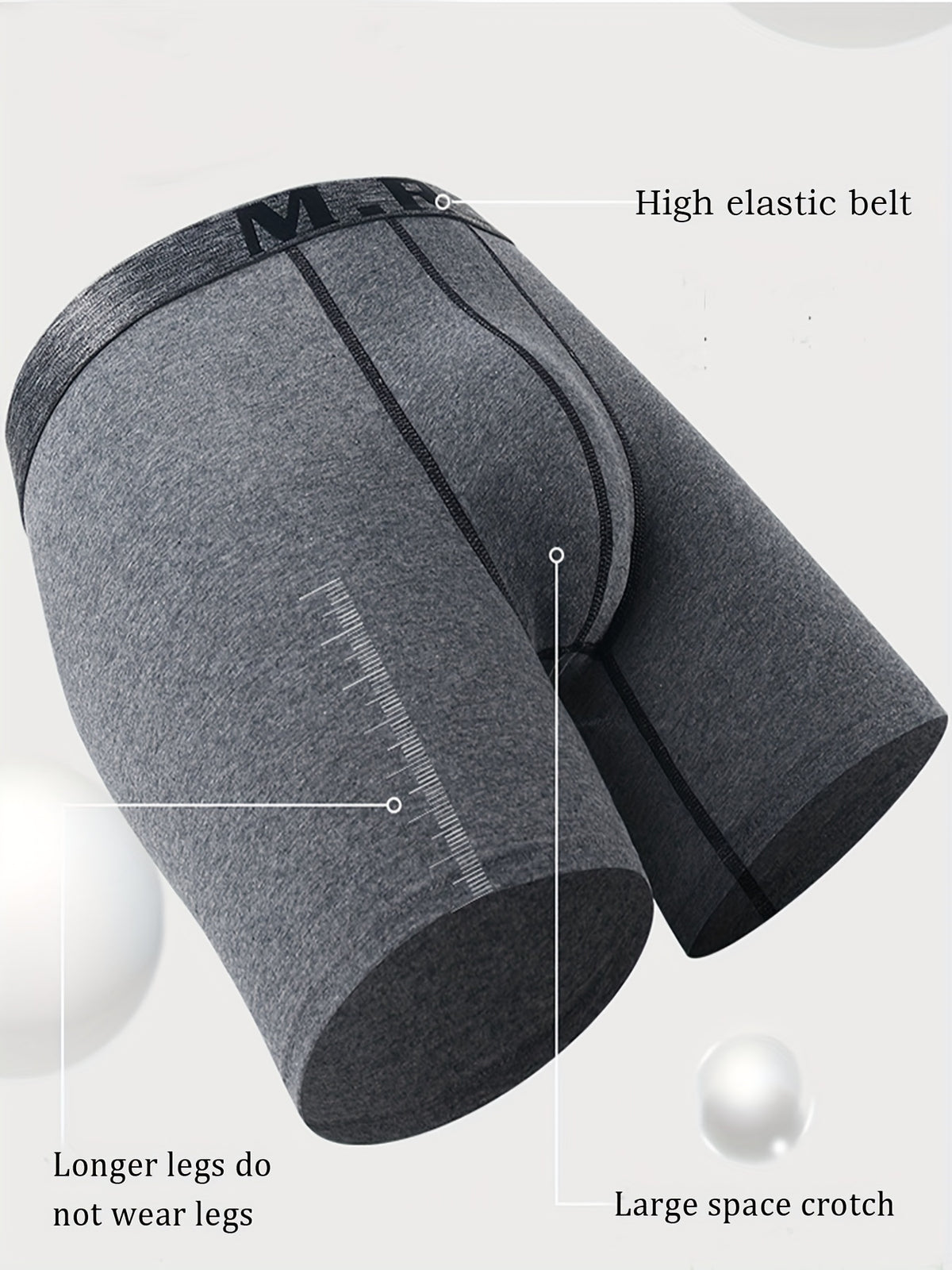 Boxer de sport respirant coton homme — lot de 4, uni, assortiment S, du M au 3XL