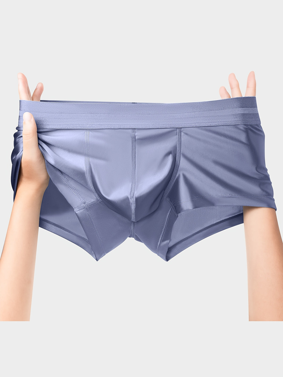 Boxer respirant microfibre homme — lot de 4, uni, assortiment B