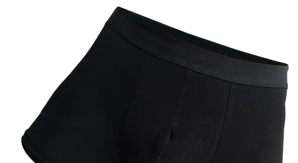 Boxer respirant coton homme — lot de 7, noir