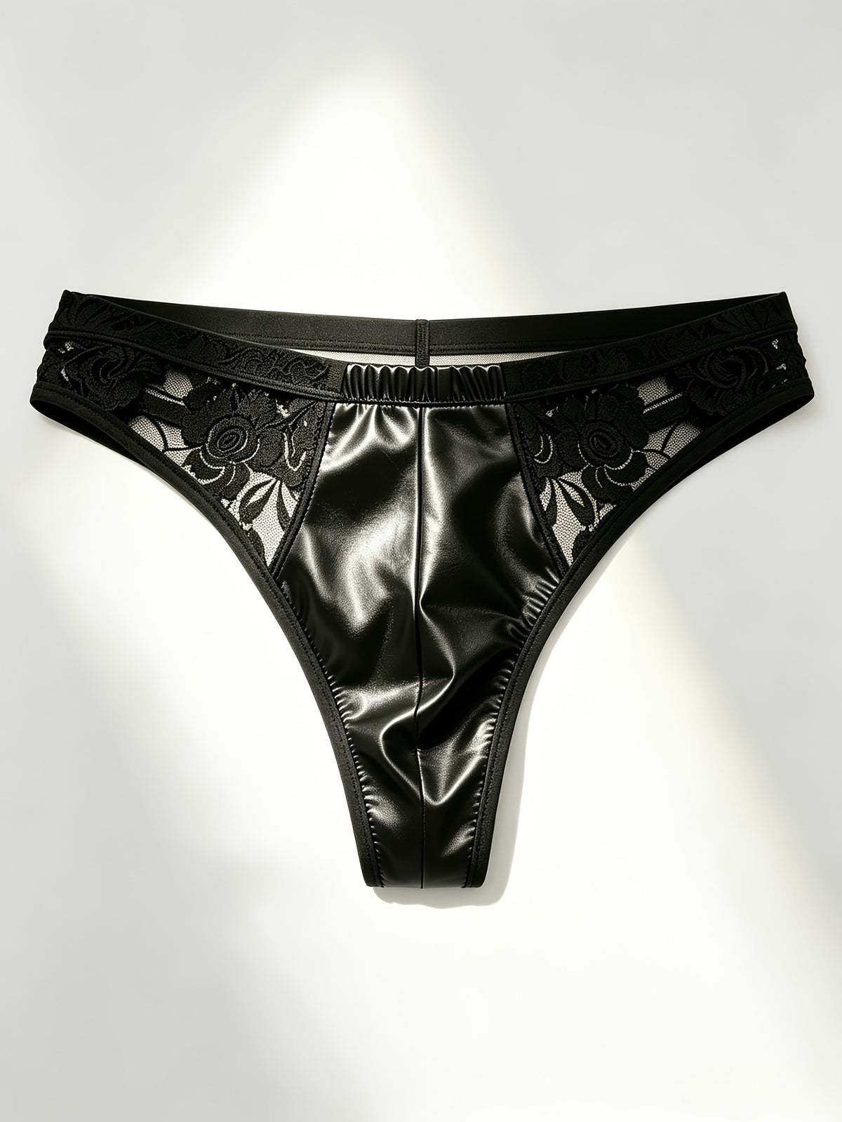 Slip respirant à poche de maintien homme, fleuri