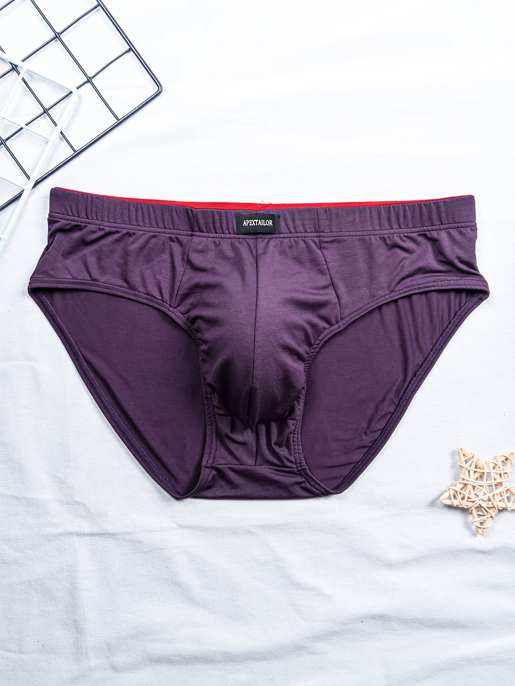Slip respirant bambou homme — lot de 6, uni