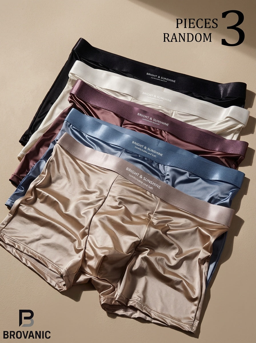 Boxer sans couture respirant microfibre homme — lot de 3, imprimé