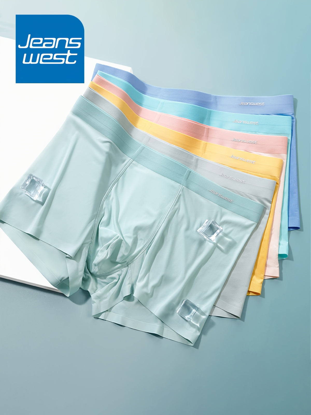 Boxer microfibre homme — lot de 6, uni, assortiment S