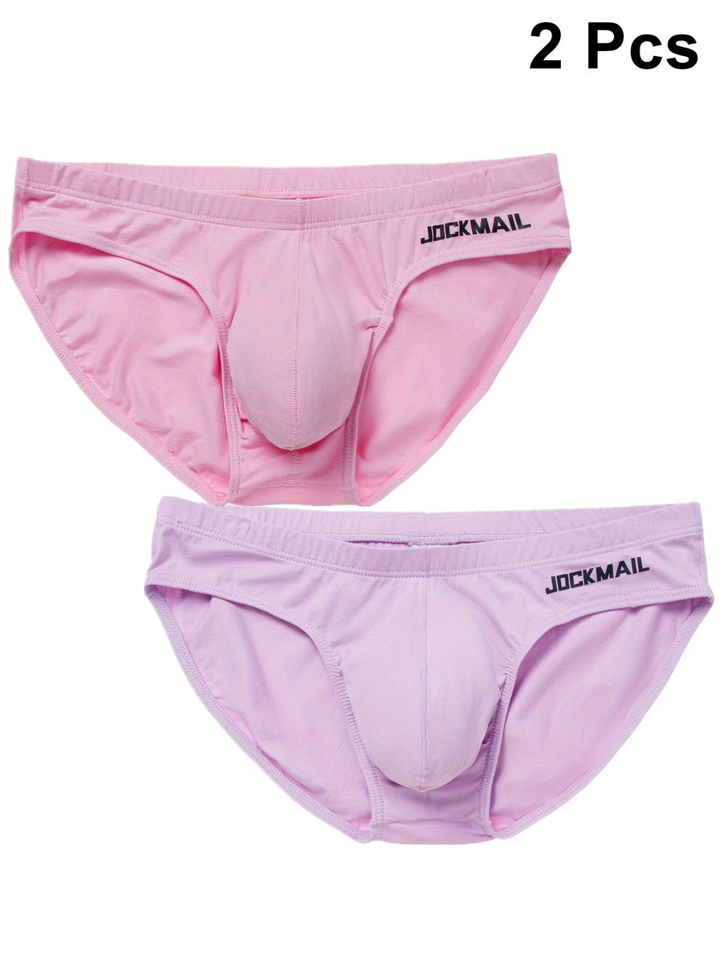 Slip respirant coton homme — lot de 2, à lettres