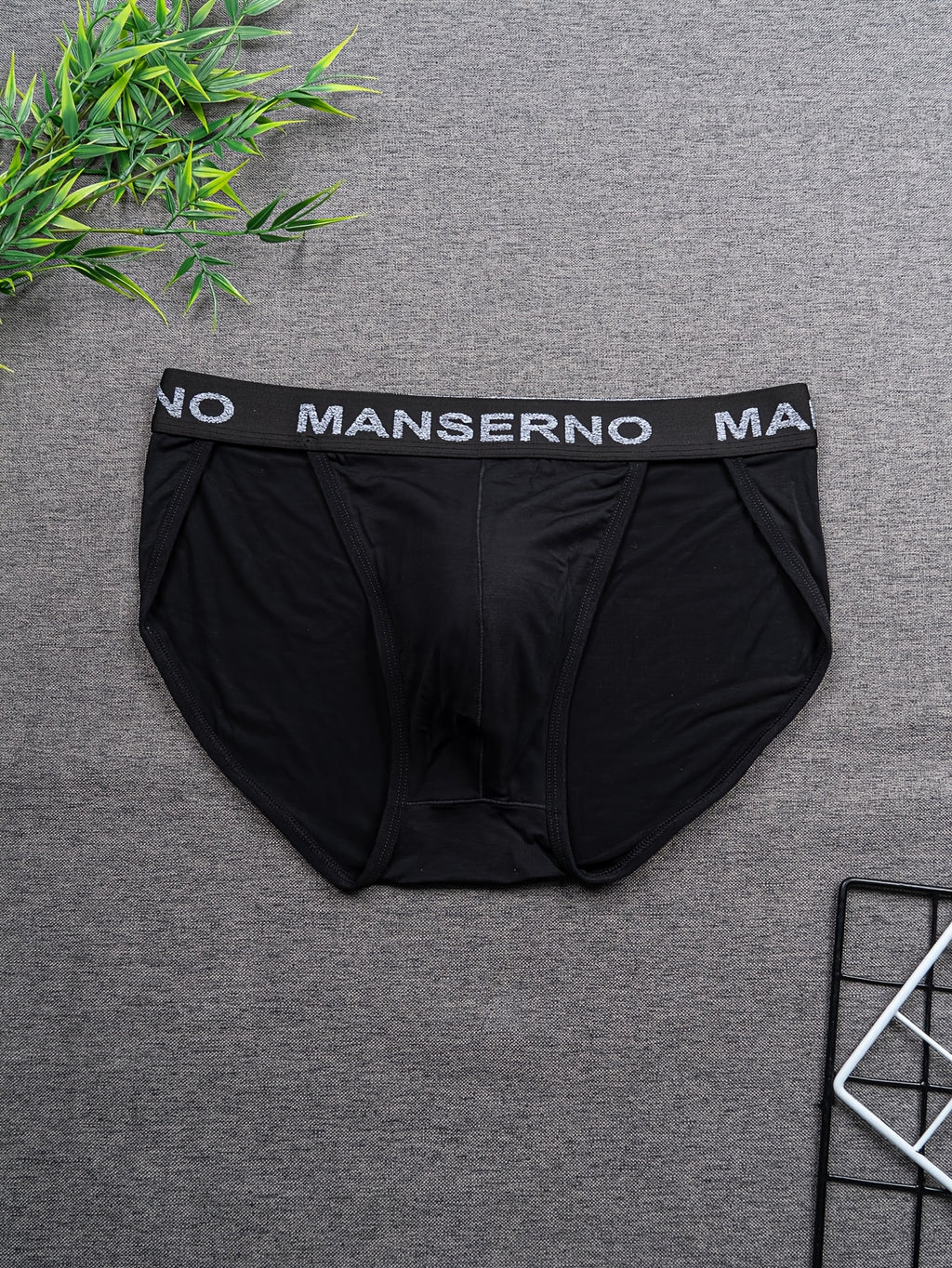 Slip respirant bambou homme — lot de 5, uni, du S au XXL (modèle 2)