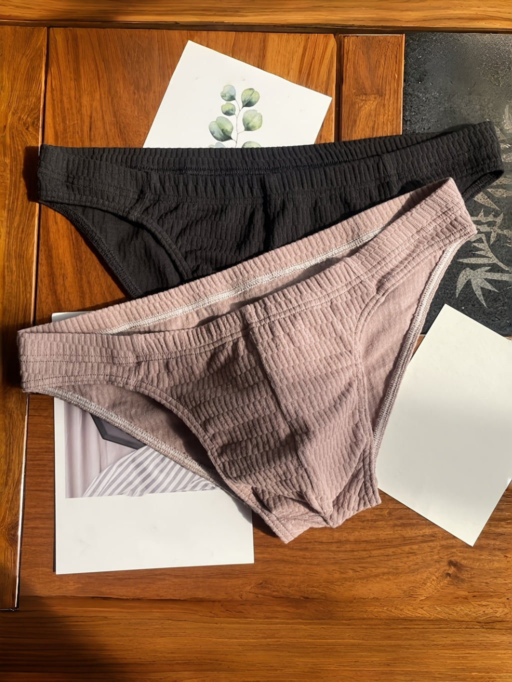 Slip respirant coton homme — lot de 7, géométrique