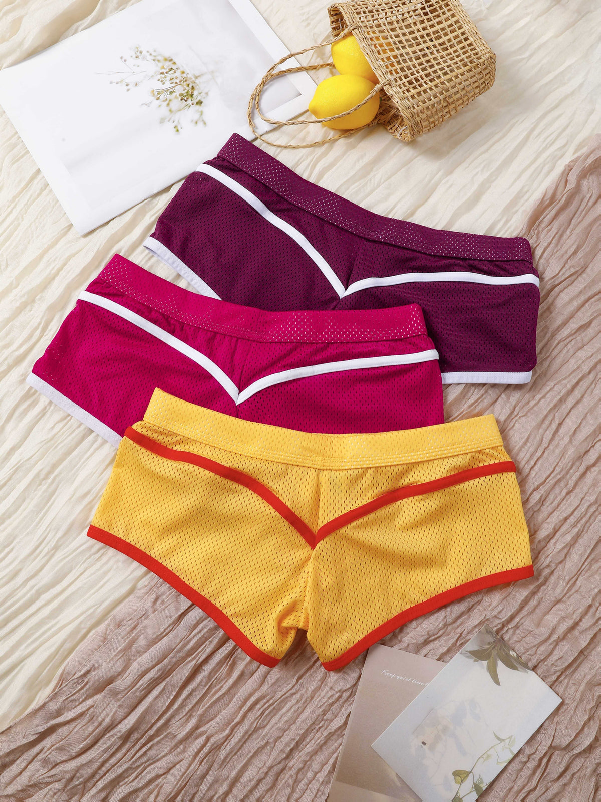 Boxer de sport respirant microfibre homme — lot de 3, uni, du S au XL (modèle 2)