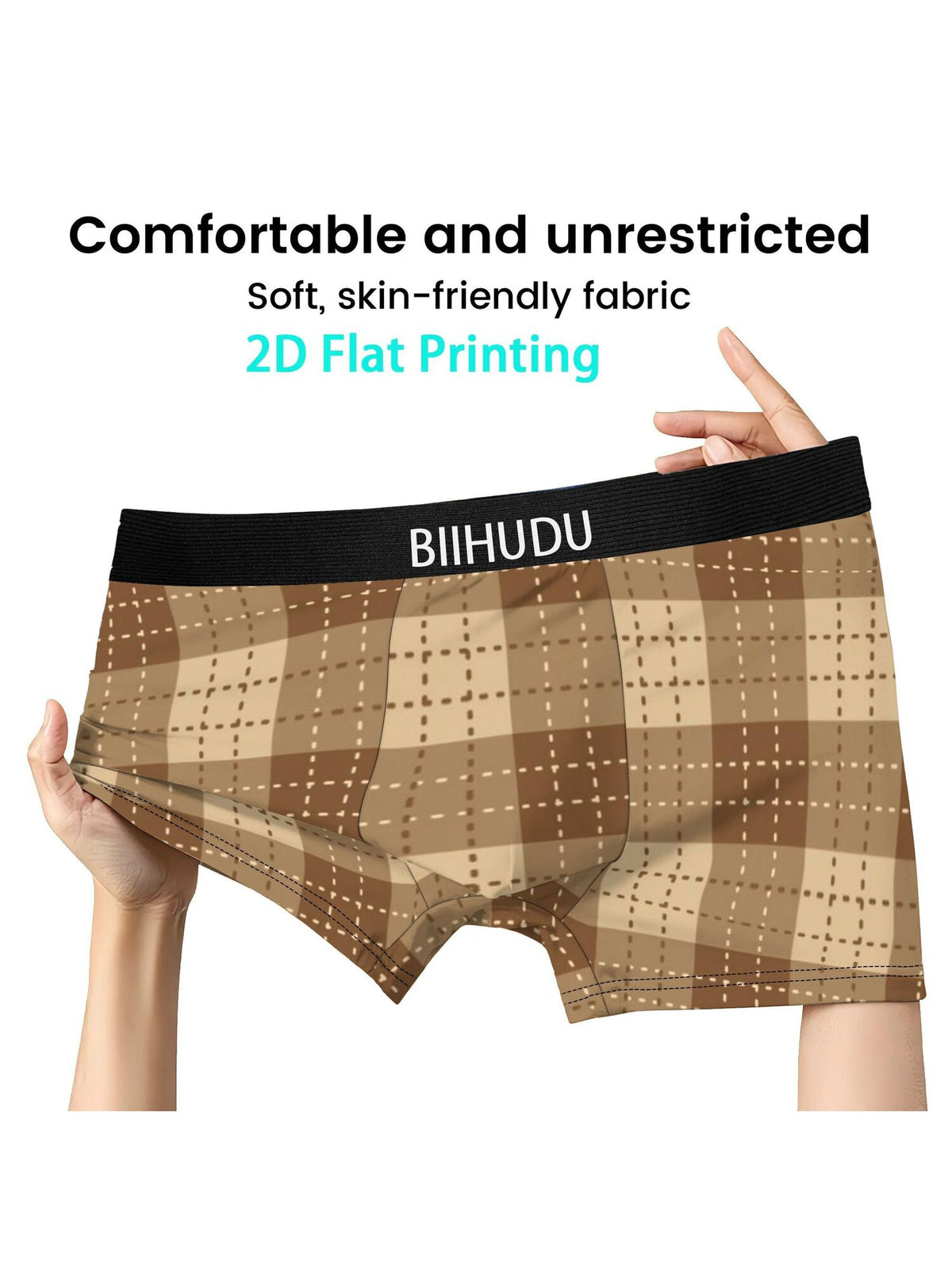 Boxer séchage rapide microfibre homme, multicolore, multicolore (modèle 3) — vue 3