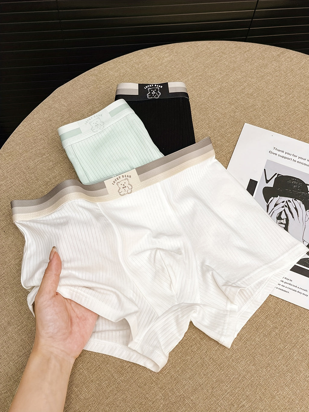 Boxer coton homme — lot de 4, imprimé, du S au XL