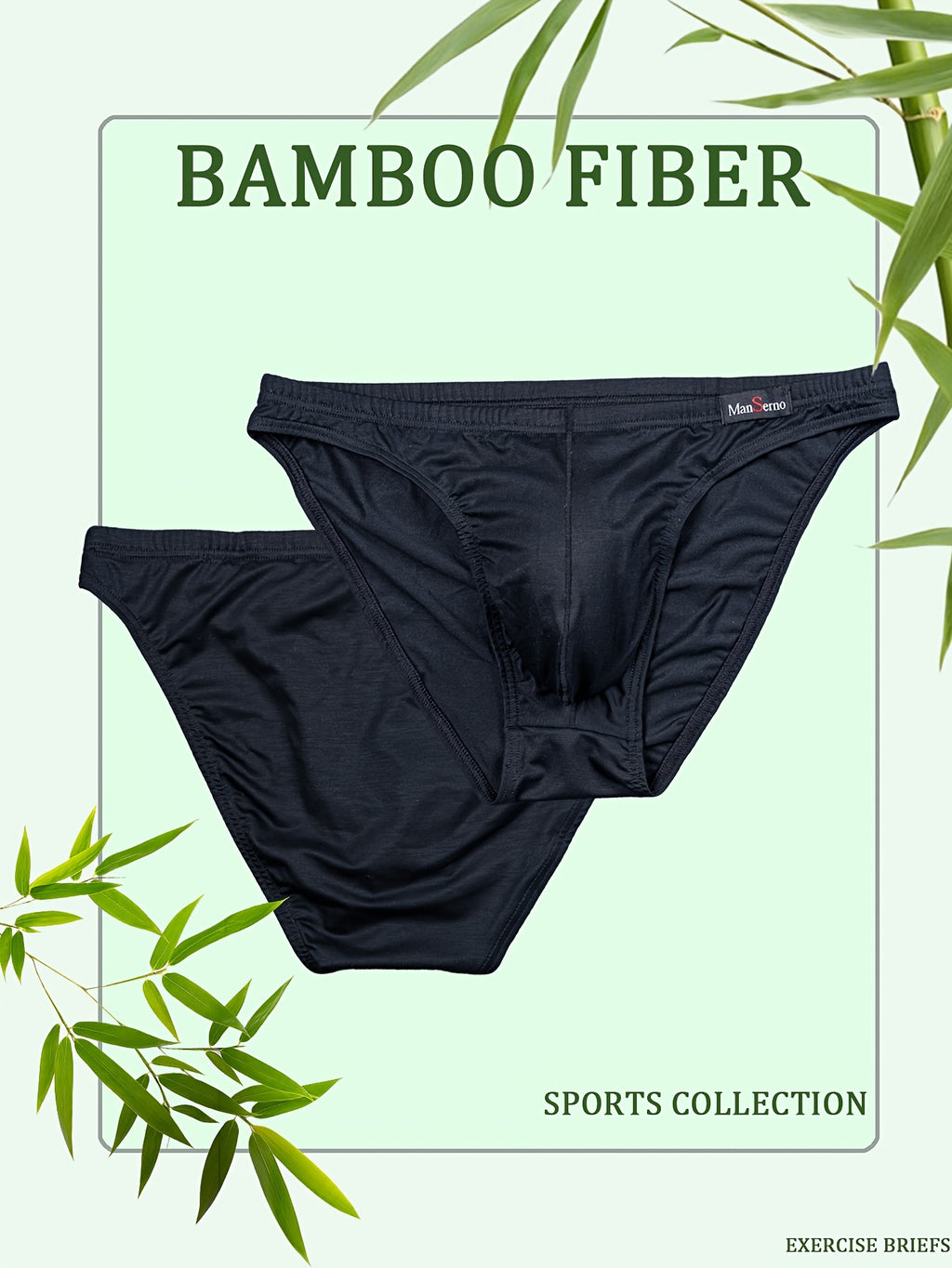 Slip respirant bambou homme — lot de 5, uni, du S au XXL