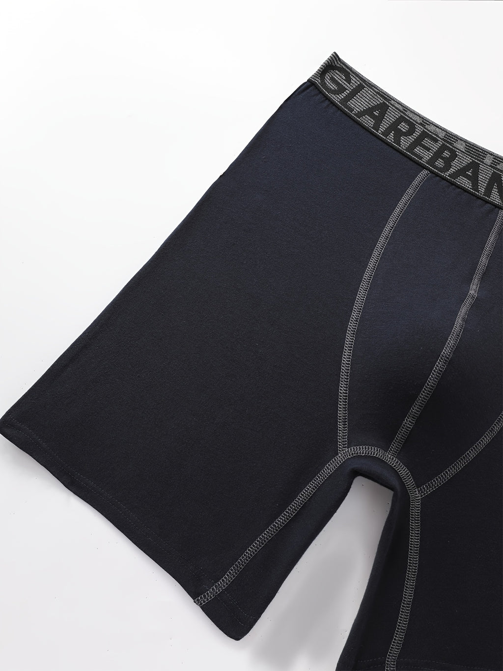 Boxer long coton homme — lot de 4, uni, assortiment S