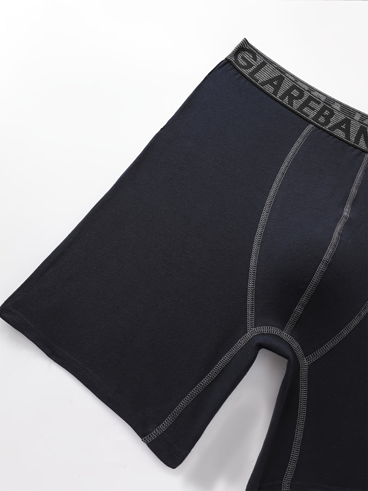 Boxer long coton homme — lot de 4, uni, assortiment S