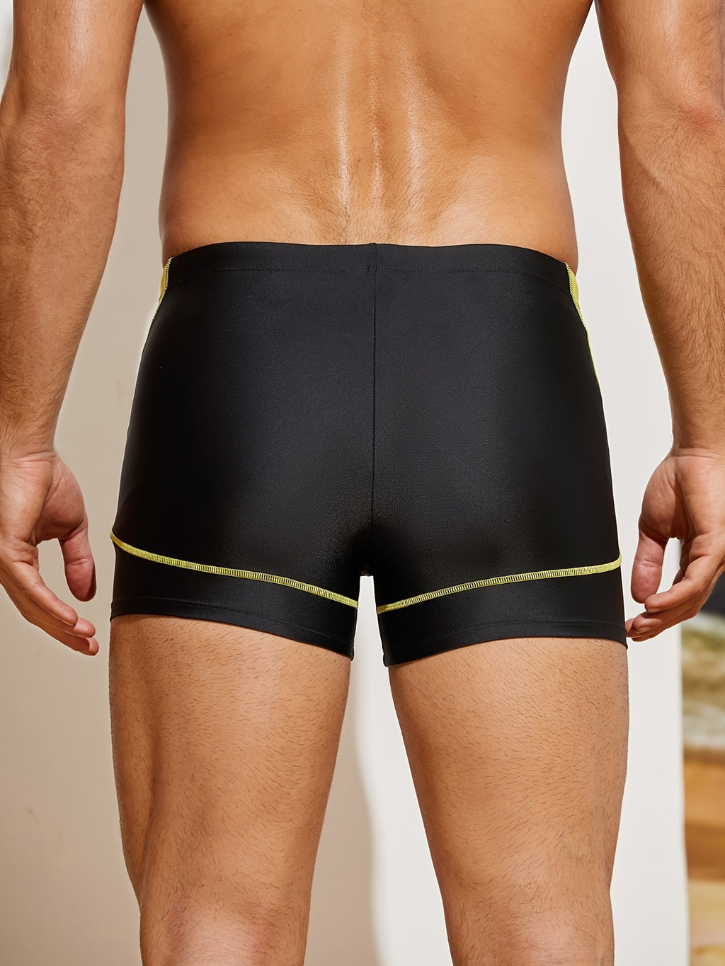 Boxer séchage rapide microfibre homme, noir, noir