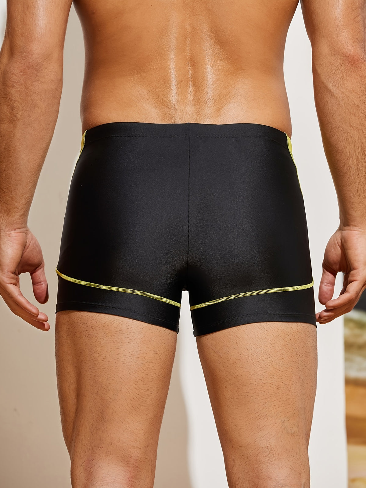 Boxer séchage rapide microfibre homme, noir, noir