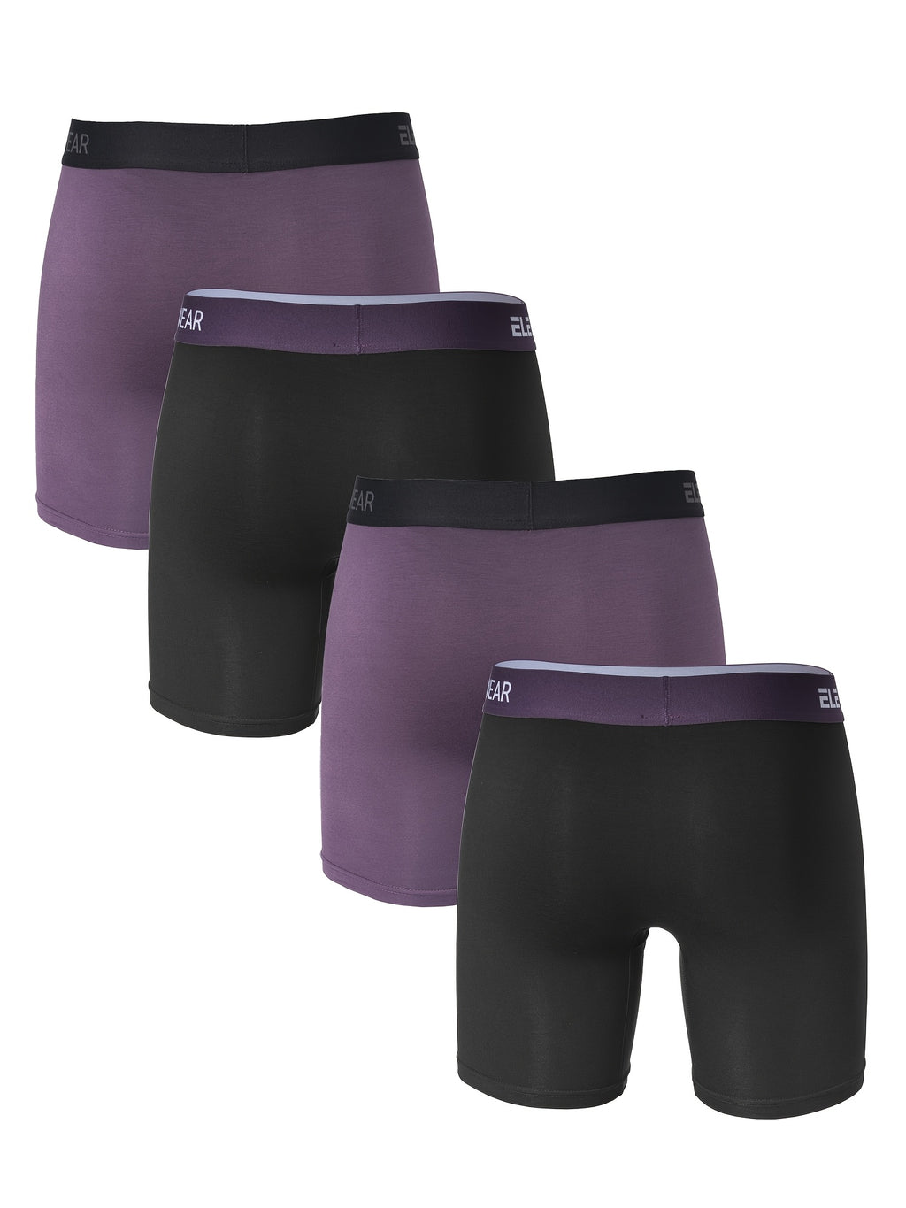 Boxer long respirant bambou homme — lot de 4
