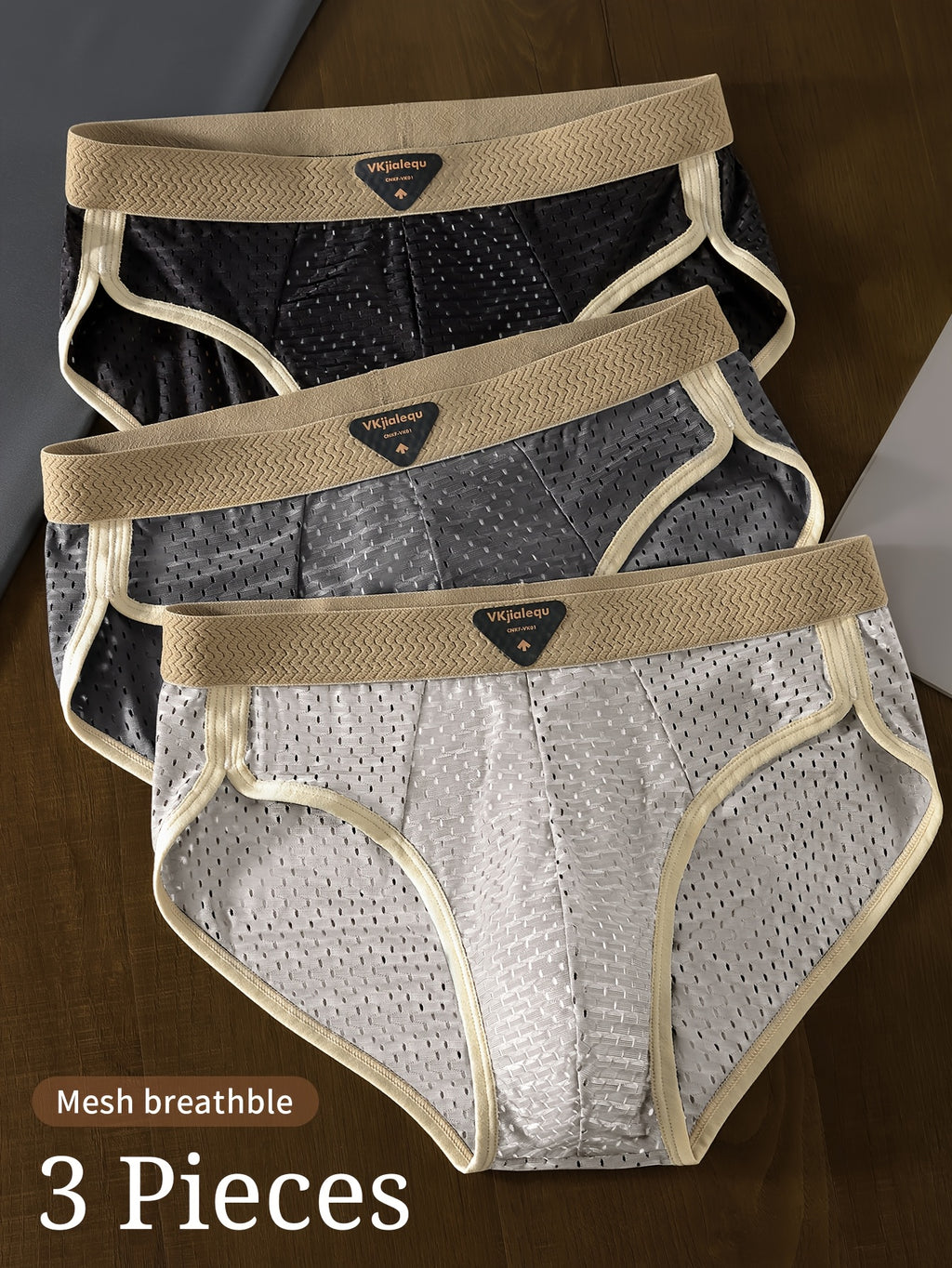 Slip large grande taille microfibre homme — lot de 3, uni