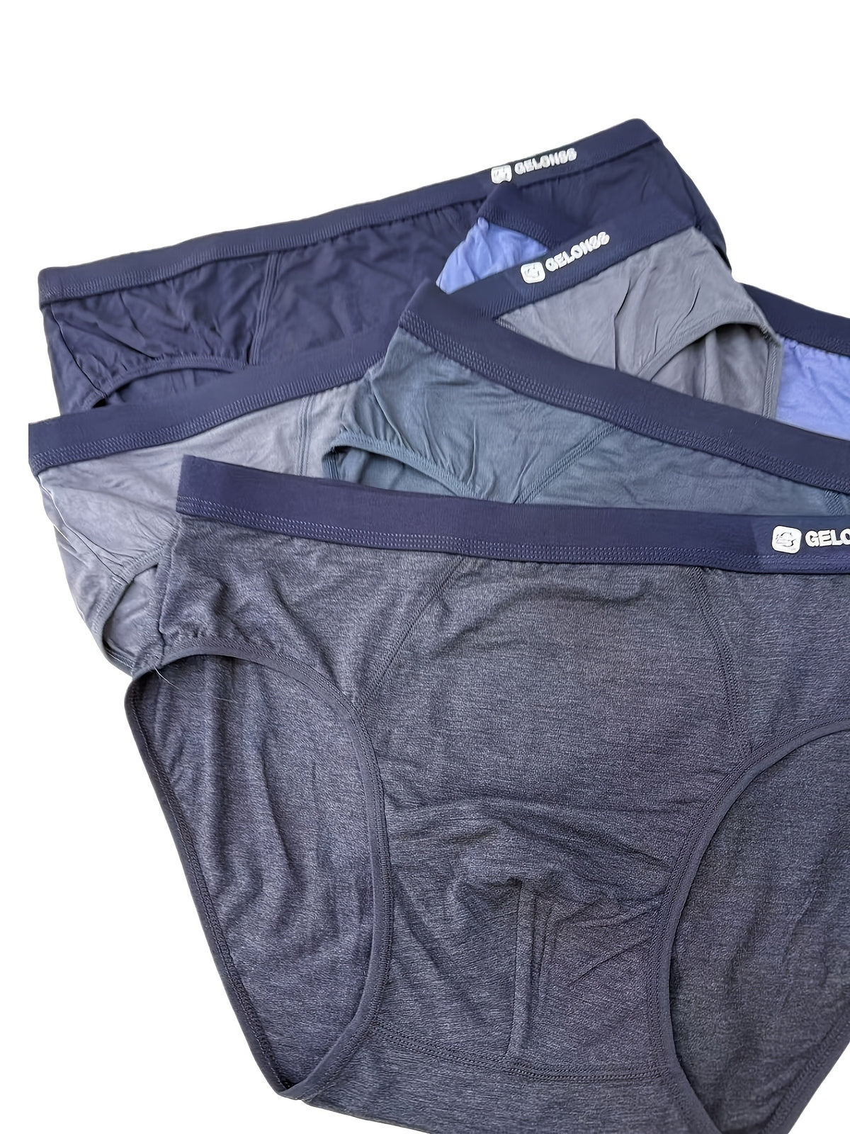 Slip respirant bambou homme — lot de 5, uni, assortiment S