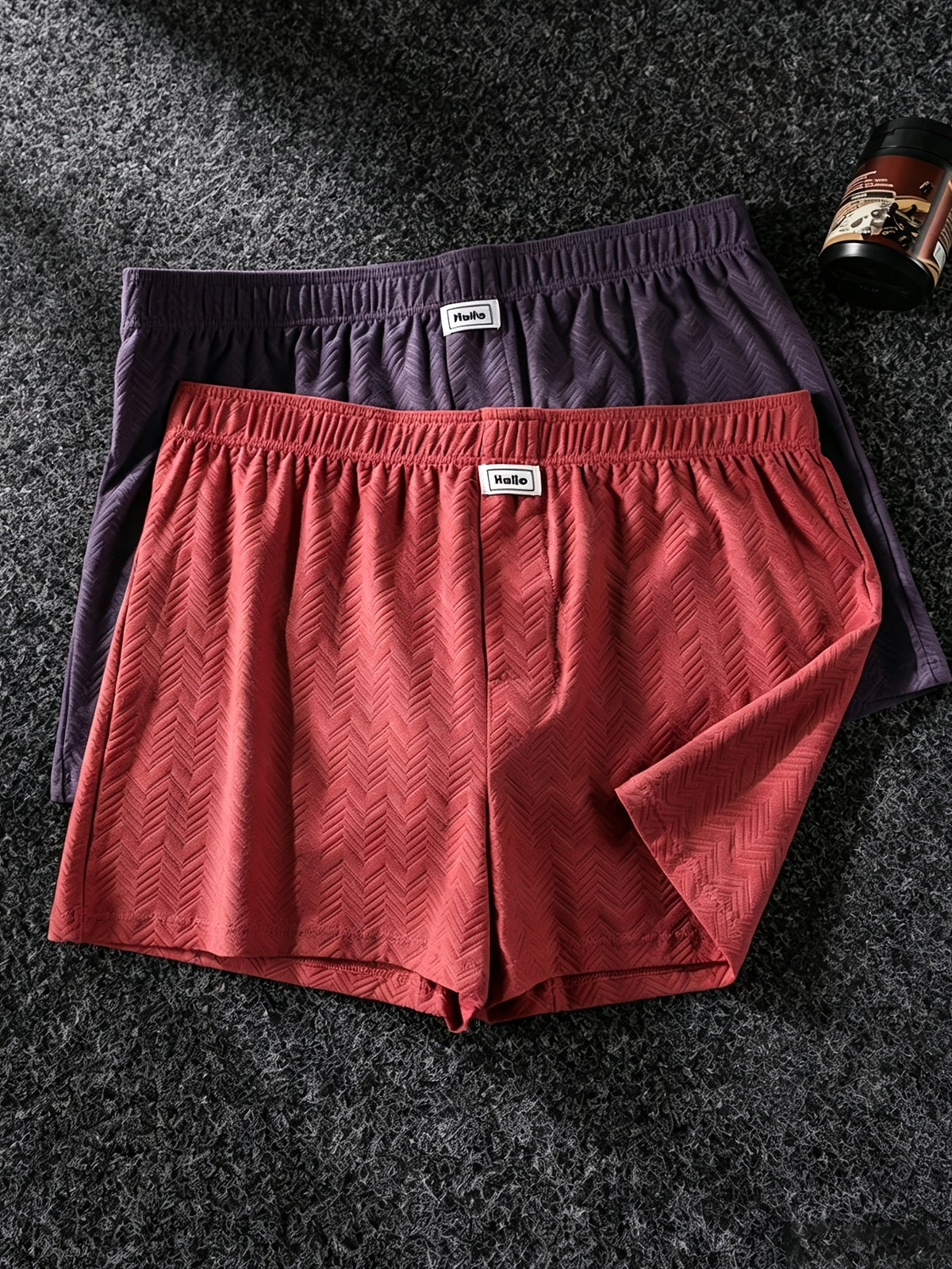 Boxer large grande taille coton homme, uni