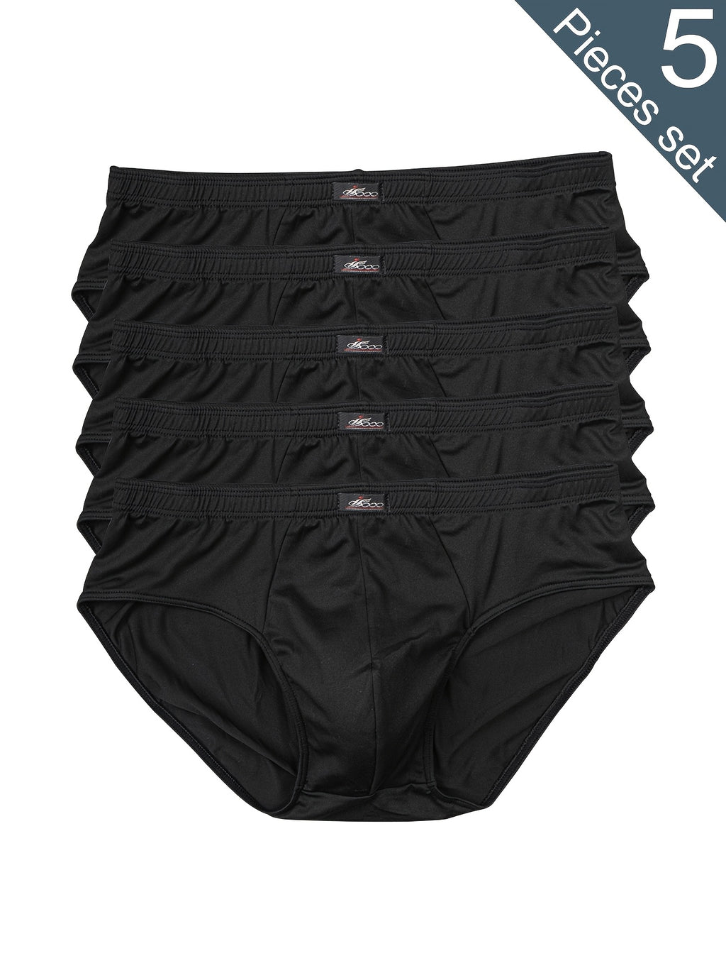 Slip de sport respirant microfibre homme — lot de 5, uni