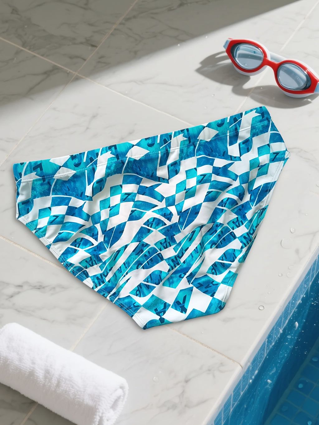 Slip de sport respirant microfibre homme, imprimé