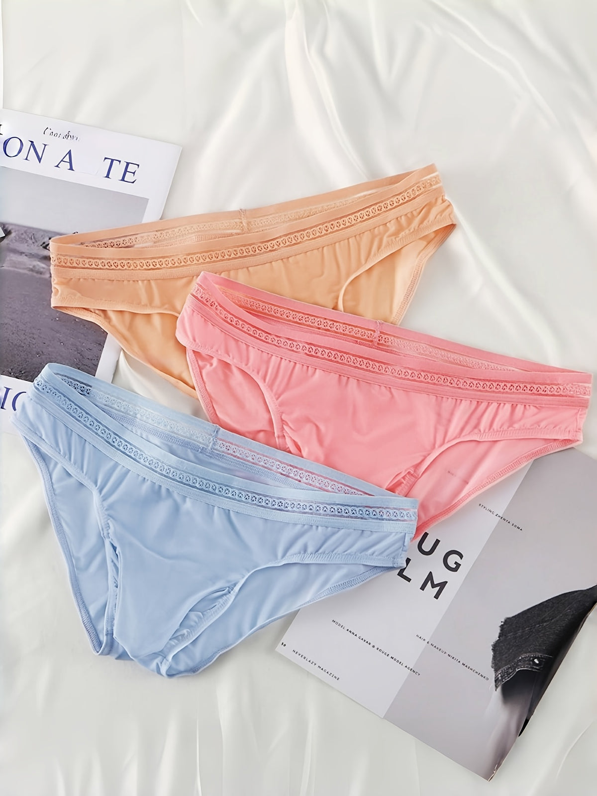Slip microfibre homme — lot de 3, uni, du S au XXL