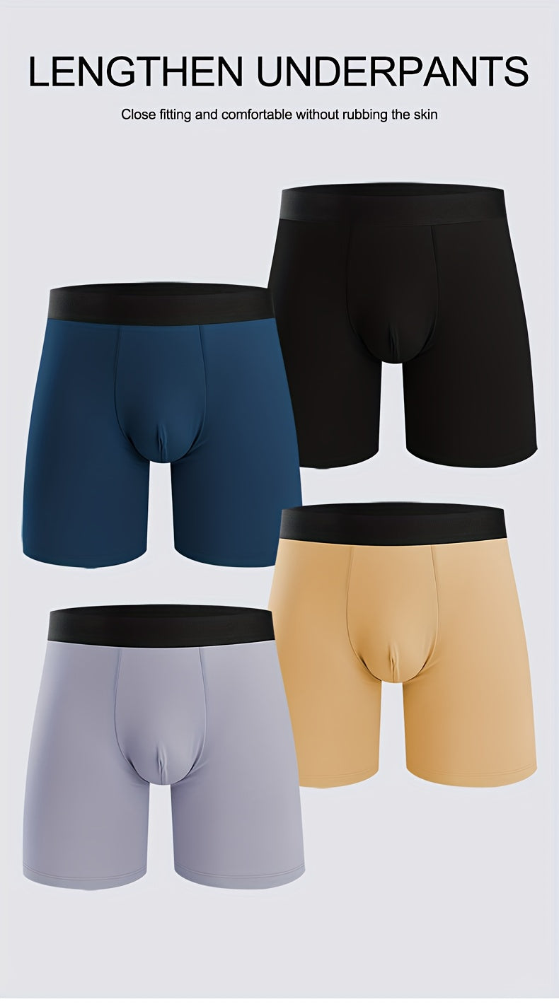 Boxer séchage rapide respirant microfibre homme — lot de 4, uni