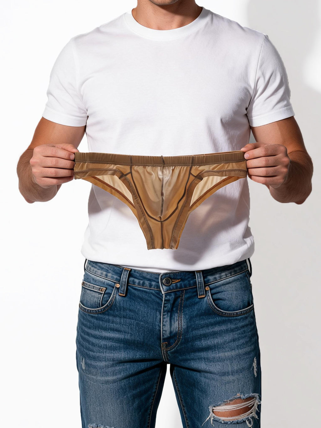 Slip taille basse respirant microfibre homme — lot de 4, uni, du S au XL (modèle 2)