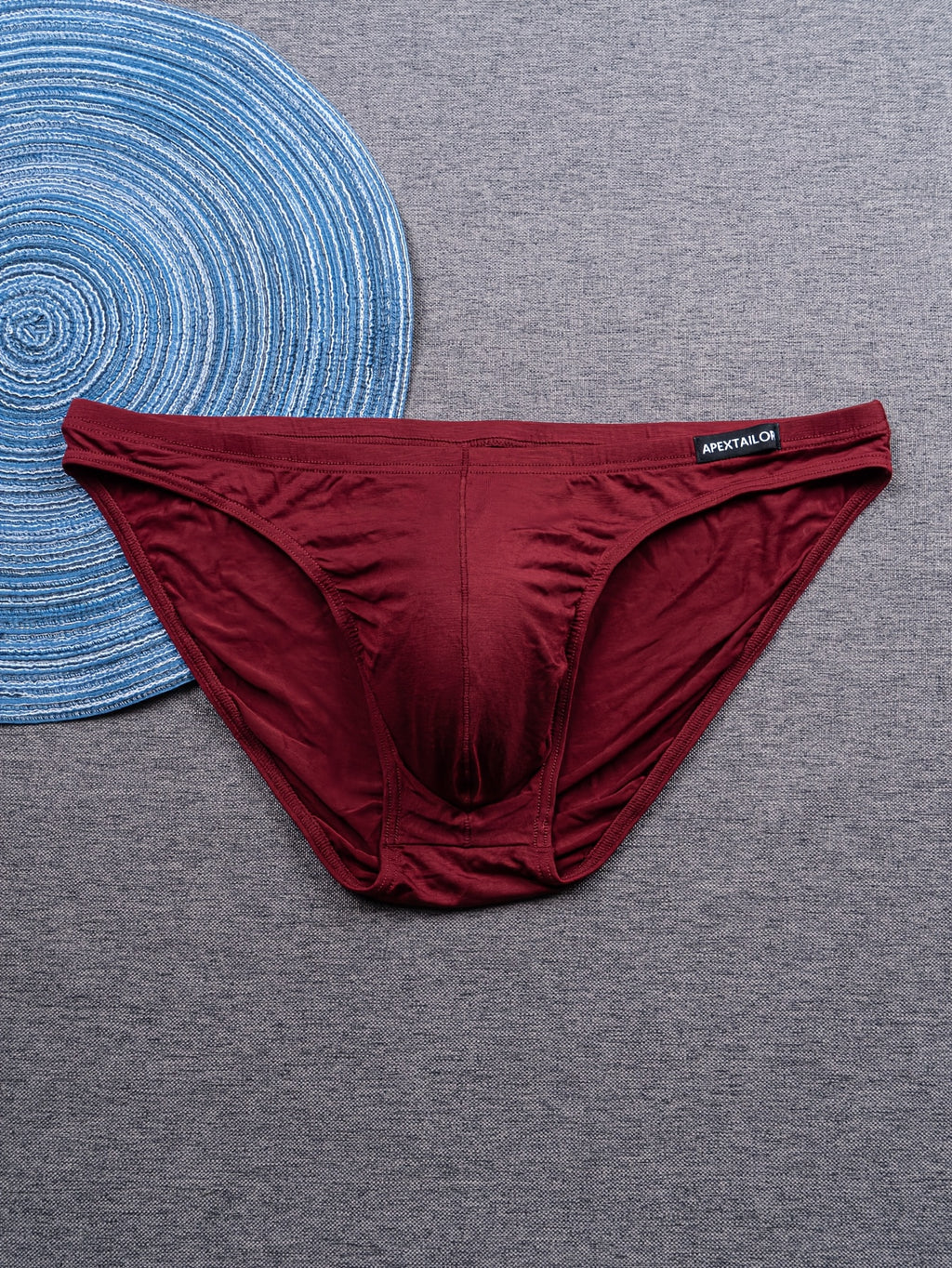 Slip moulant respirant bambou homme — lot de 6, uni