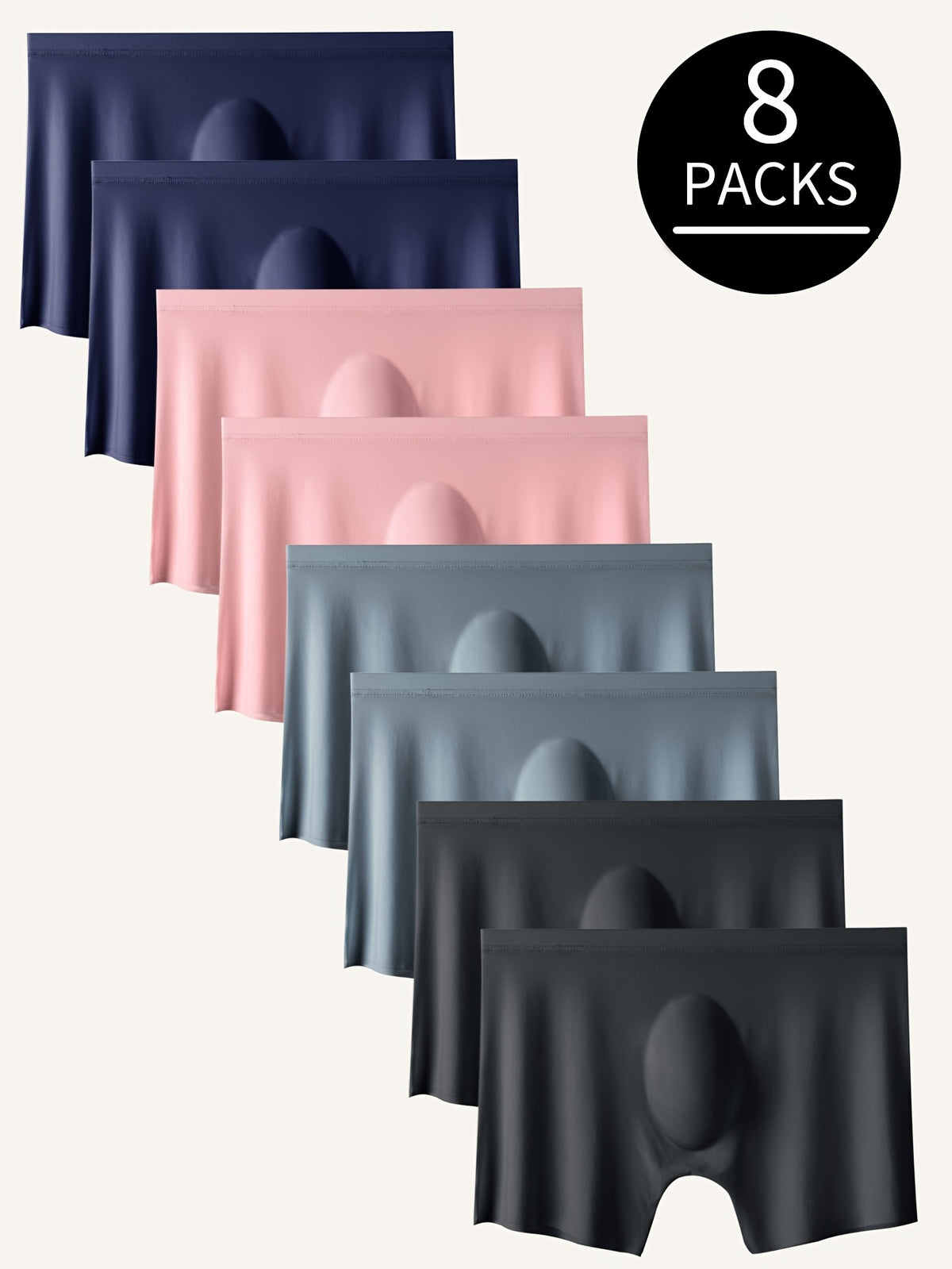 Boxer respirant microfibre homme — lot de 8